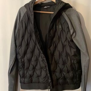 The northface jacket with grey arms